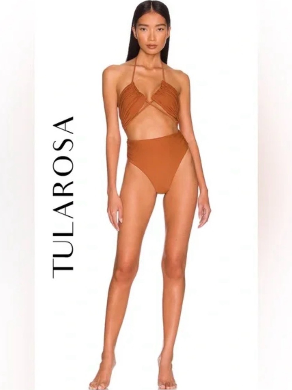 Revolve | Tularosa Rust Brown One-Piece Swimsuit